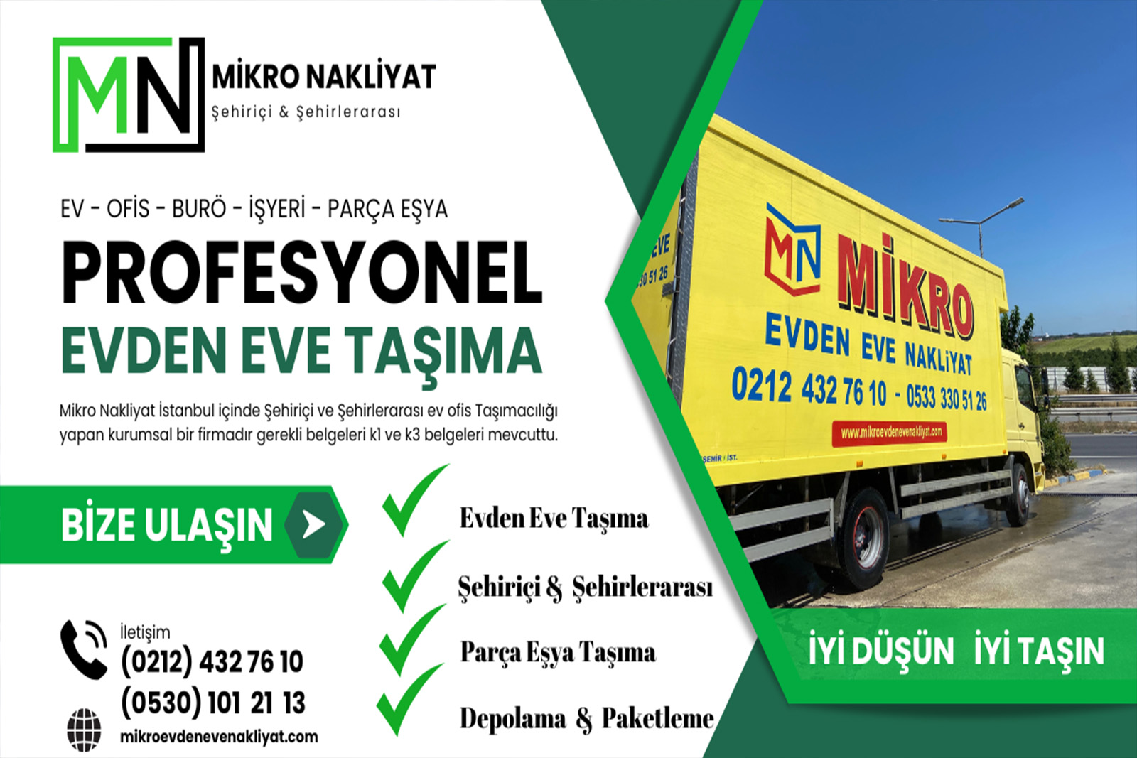 İkitelli evden eve taşımacılık